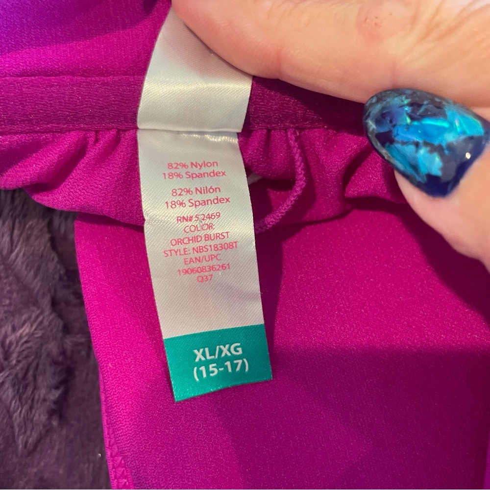 No Boundaries, Raspberry Bikini Top XL - Picture 3 of 4